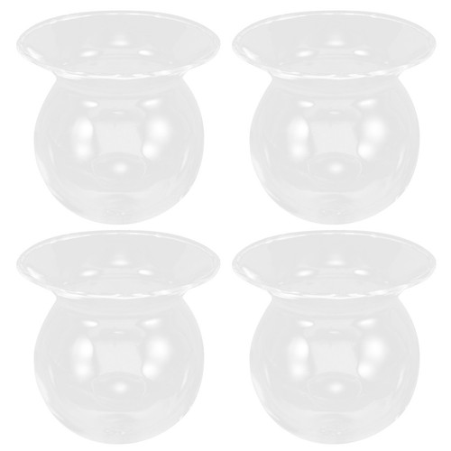 4pcs reusable glass planter - glass,