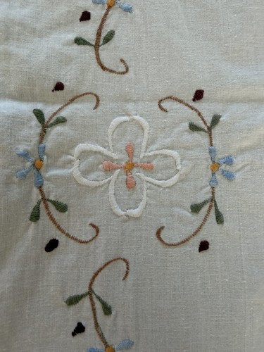 Vintage embroidered cotton - embroidered,