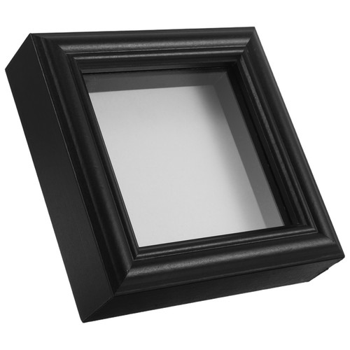 Black specimen display case - black,