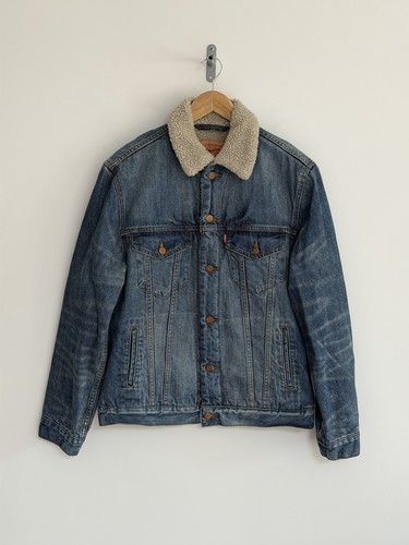 Levi sherpa trucker denim - sherpa,