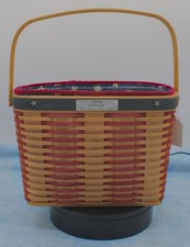 Longaberger 2001 Collectors Club Whistle-Stop Basket – Complete Set w/ Liner