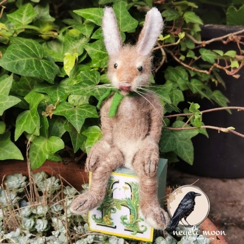 For hare needle felted - h,