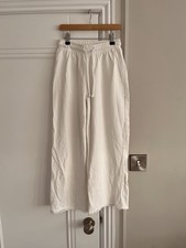 Zara ladies white wide leg