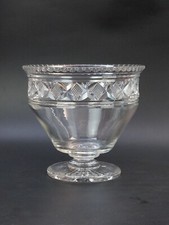 Glass Bowl Compote Large Irish