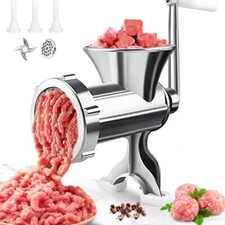 Manual Meat Grinder Heavy Duty Cast Iron Meat Grinder & Steel Table Clamp UK
