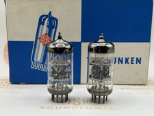 Telefunken ECC801S = E81CC = 6201 Triple-Mica ◇ Bottom Matched Pair - Ulm 1960