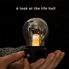 Retro Bulb Night Light Glass