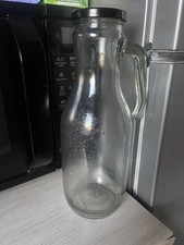 Ravenhead Essentials Fridge Jug 1L Glass with Lid for Water Milk Juice Door