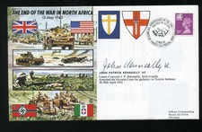 WW2 Victoria Cross winner John Kenneally VC signed End War North Africa cover