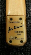 JOE DAVIS (ANTIQUE) 147 CHAMPION SNOOKER CUE - £350