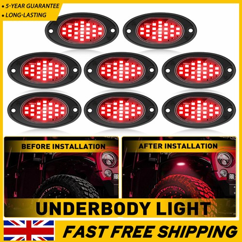 Pods red 24led under car - red,