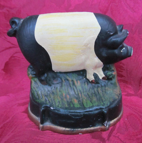 Vintage cast iron painted - iron,