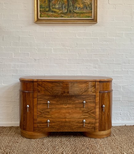 Art deco walnut - walnut, sideboard