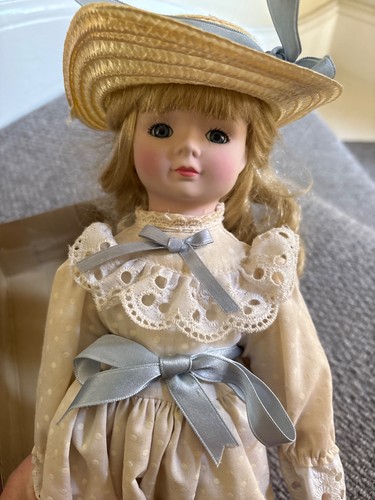 Alberon porcelain doll blue - porcelain,