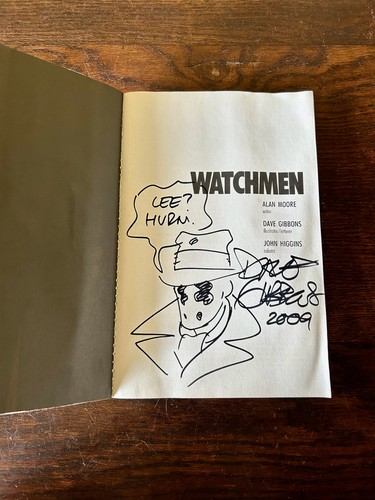 Watchmen graphic novel signed - watchmen,