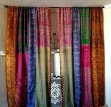 2 Pcs Indian Sari Patchwork