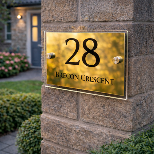 House number plaques - house,
