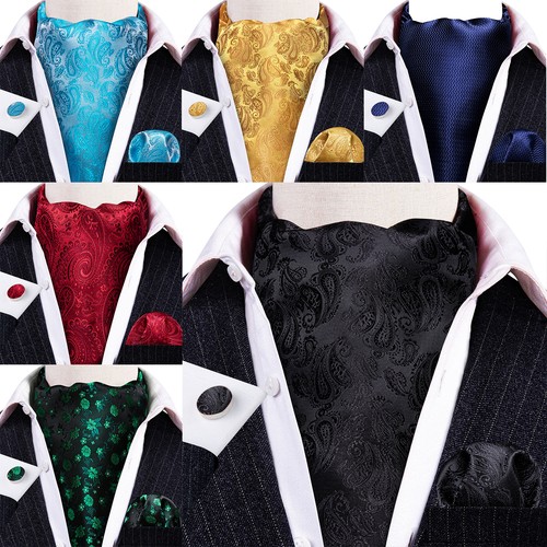 Mens ascot cravats brown blue - mens,