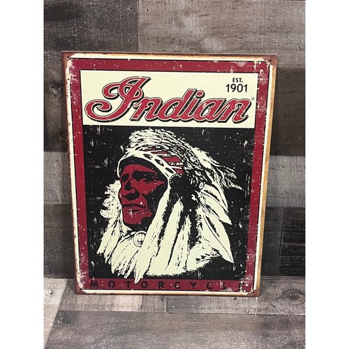 Indian motorcycle tin metal - indian,