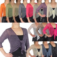 Ladies Bolero Crochet Glitter