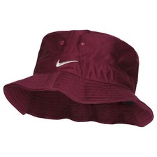 Nike Logo Mens Burgundy Bucket