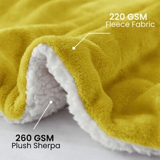Fluffy Sherpa Fleece Blanket