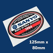 Sanyo 1984 Rally Of New Zealand Classic Vintage Vinyl Sticker Ford RS Car World
