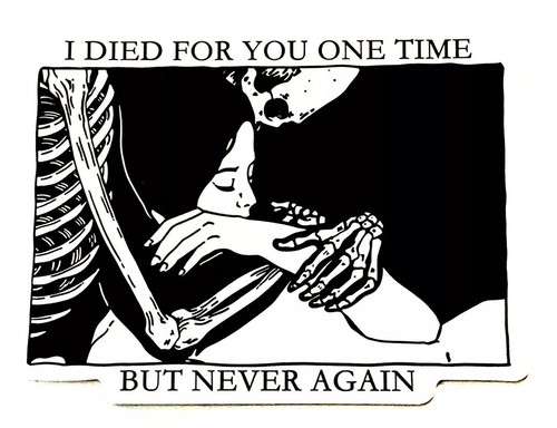 Goth sticker decal - goth,
