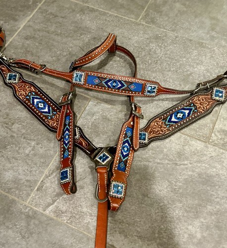 Showman tooled leather part - tooled,