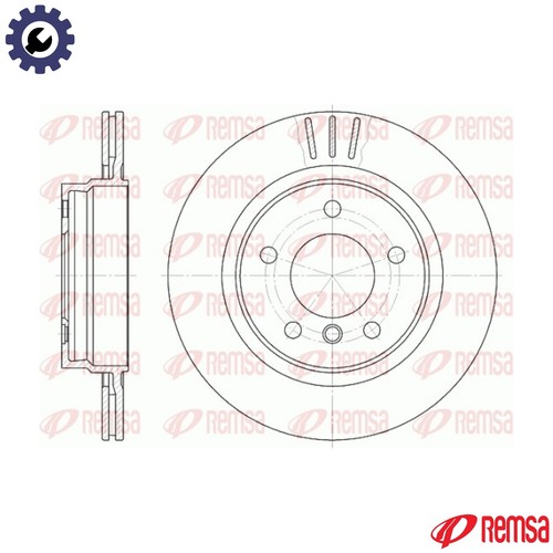 Brake disc 6722 for - brake, bmw