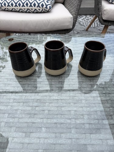 Stoneware coffee mugs - stoneware, set
