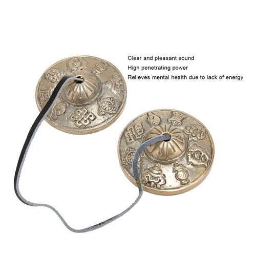 Handcrafted tibetan cymbals - tibetan,
