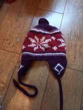 Fat Face Wooly Bobble Hat One Size Winter Warm