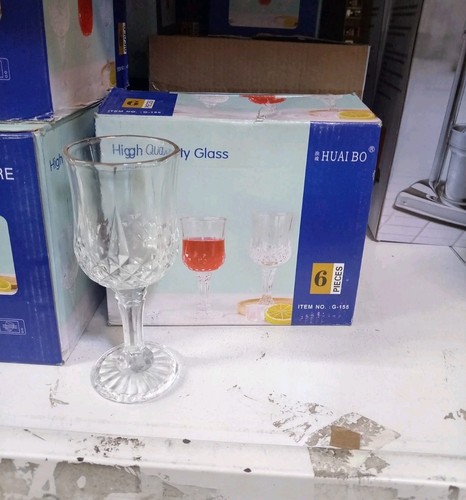 6pc crystal clear - clear, diamond