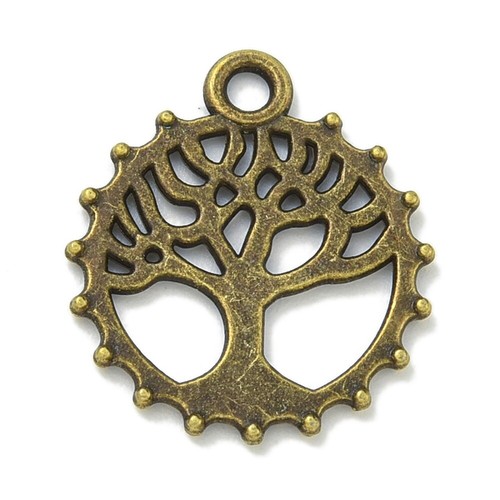 Bronze charms tree life - tree,