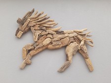 Handmade Giant Driftwood Horse