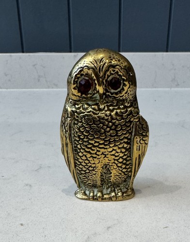 Vintage brass vesta - vesta, match