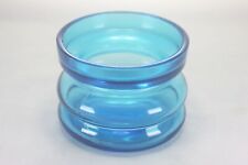 Vintage Cascade Large Turquoise Glass Hooped Votive Candle Holder Tea Light