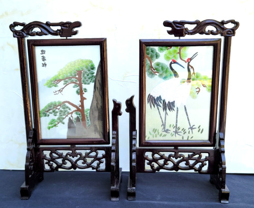 Chinese table screen painting - table,