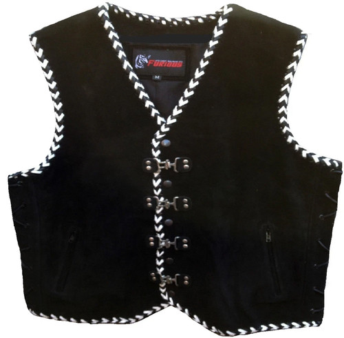 Motorcycle vest leather - vest,