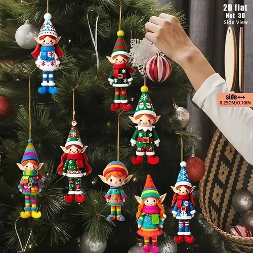 8pcs christmas wooden - christmas,