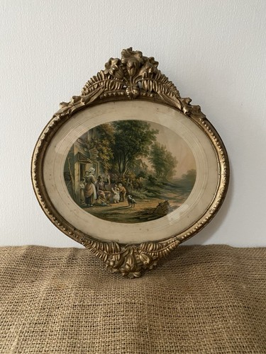 Antique ornate gilt gesso - ornate,