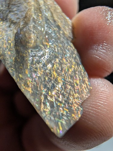 Rainbow lattice sunstone 51ct - rainbow,