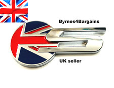 Car Badge Decal Sport S Chrome Union Jack UK Flag Metal Sticker UK seller