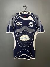 SCOTLAND RUGBY UNION PLAYER ISSUE JERSEY SHIRT CANTERBURY SIGNED TEAM SIZE M
