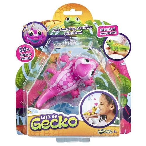 Animagic let gecko pink - let's,