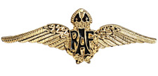 RAF Royal Air Force Sweetheart Wings Gilt Pin Badge - MOD Licensed