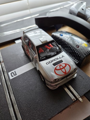 Scalextric silver toyota - scalextric,