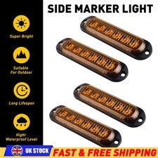4x Side Marker Light Oval 20