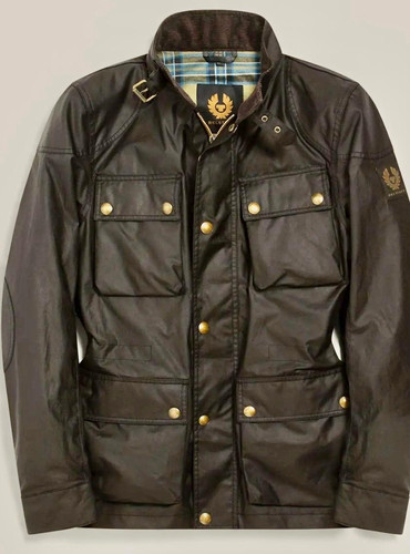 Belstaff men black waxed - belstaff,